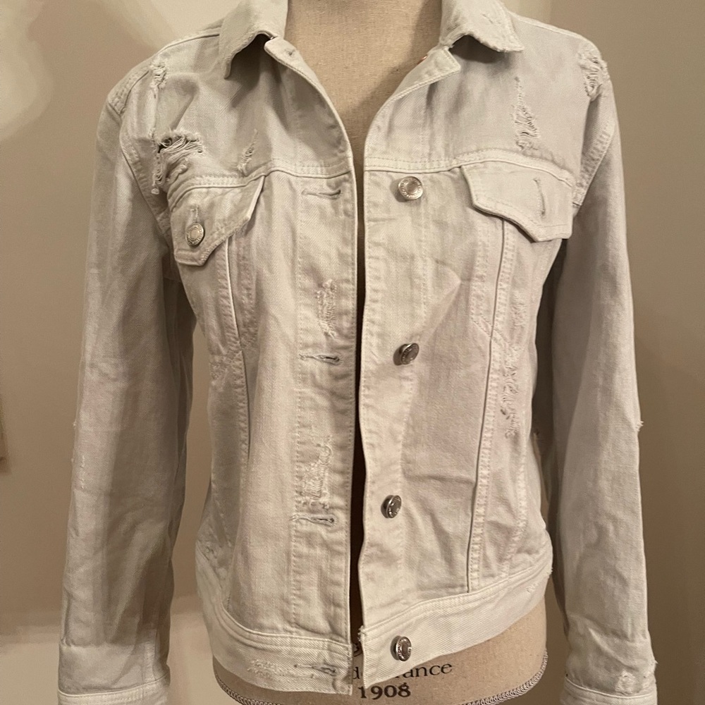 American Eagle Distressed Jean Jacket
